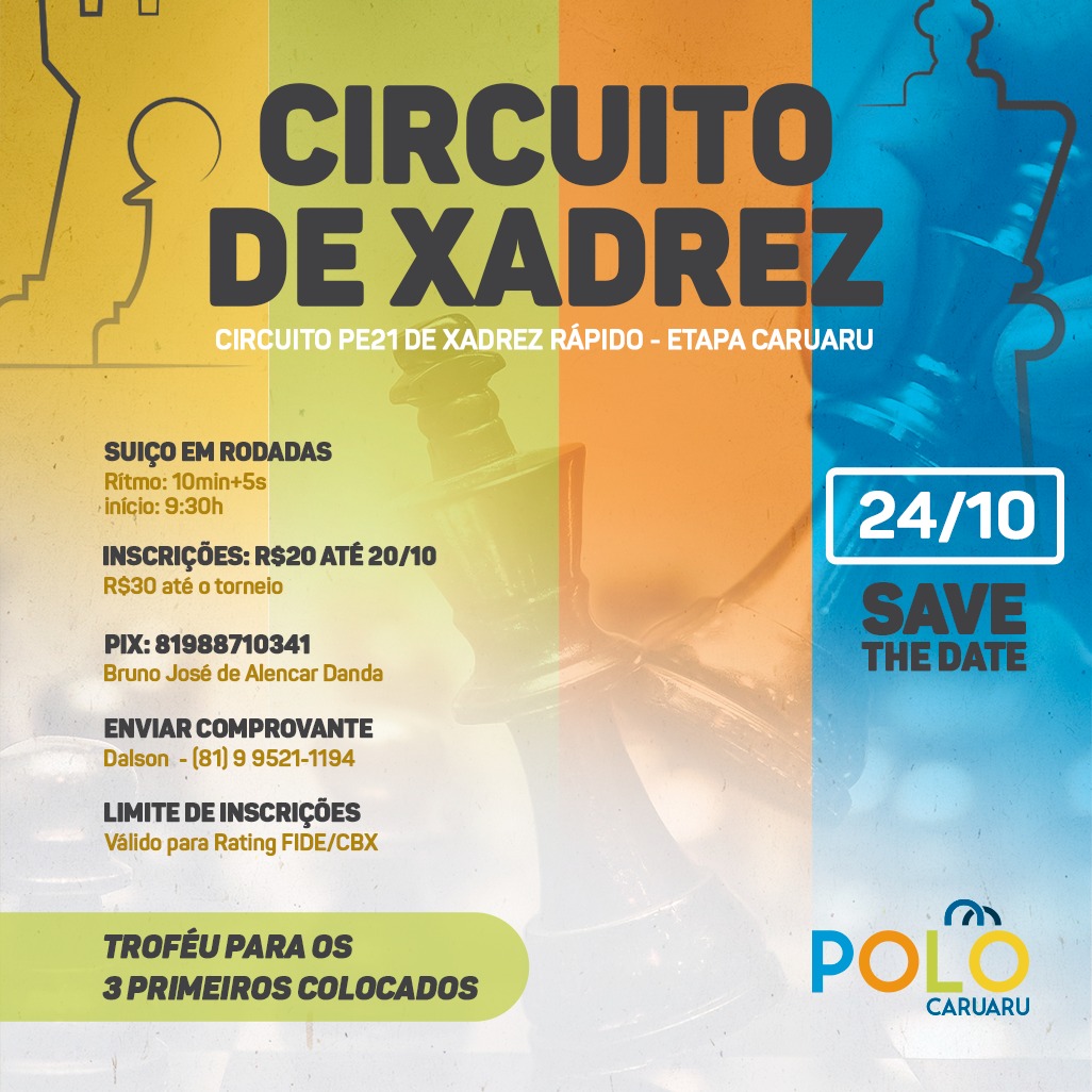 Primeiro Festival Pernambucano de Xadrez ocorre neste fim de semana - Folha  PE